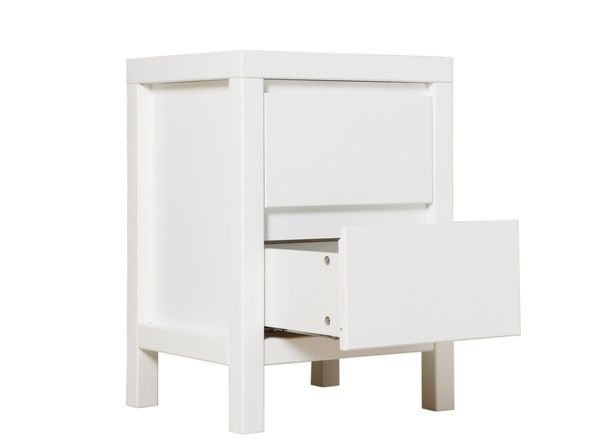 Bopita Corsica Nachttisch Weiß Weiß - Material: MDF - Babypark. de