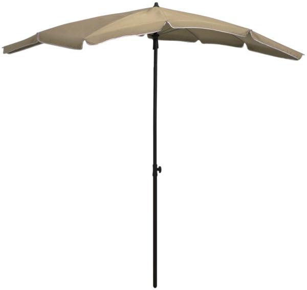 vidaXL Sonnenschirm mit Mast 200x130 cm Taupe 315554