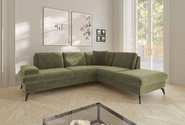 sit&more Ecksofa Morris Jubi L-Form, B: 238 cm, mit Armteilfunktion & 1 Zierkissen, optional Bettfunktion