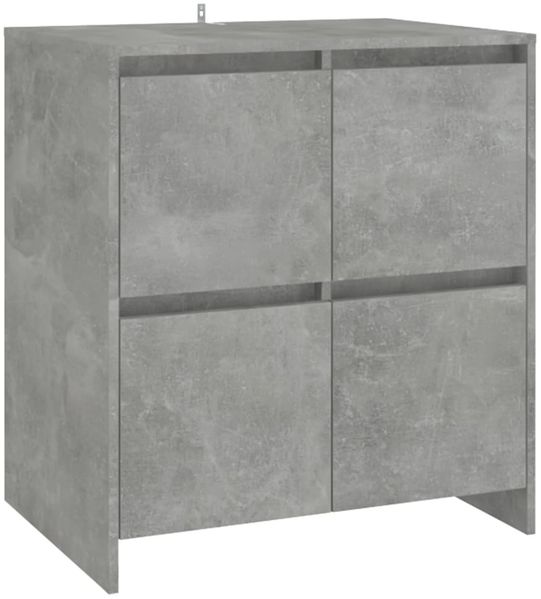 vidaXL Sideboards 2 Stk. Betongrau 70x41x75 cm Holzwerkstoff 3098092 Bild 4