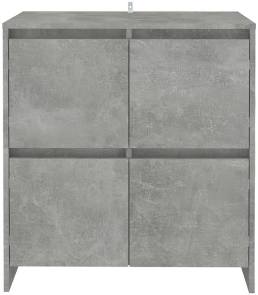 vidaXL Sideboards 2 Stk. Betongrau 70x41x75 cm Holzwerkstoff 3098092 Bild 3