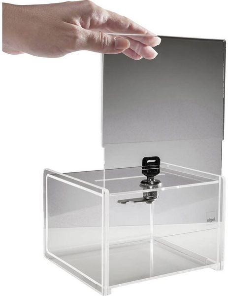 Sigel Aufbewahrungsbox Aktionsbox / Spendenbox / Loxbox abschließbar, Acryl, 15 x VA151 Bild 4