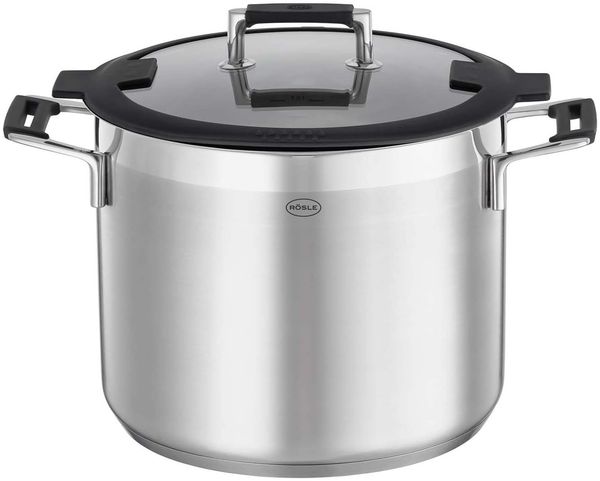 Rösle 'Silence Pro' Kochtopf mit Glasdeckel, 8,7 Liter, Ø 24 cm
