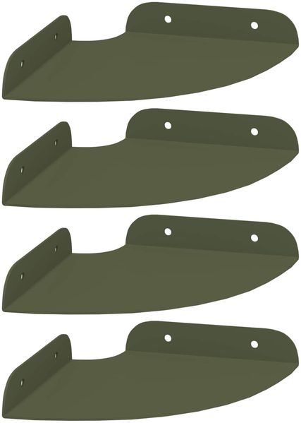 vidaXL Schwebendes Regal mit Regal 4 pcs Olive Grün 15 x 15 x 2 cm 8004083 Bild 2