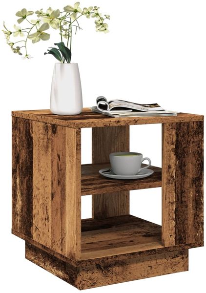 vidaXL Couchtisch Altholz-Optik 40x40x43 cm Holzwerkstoff 856804