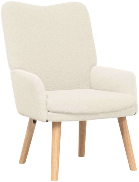 vidaXL Sessel Creme 63 x 67 x 94 cm Stoff 42001790