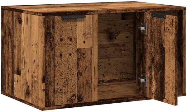 vidaXL Katzenklo Altholz-Optik 80x50x45 cm Holzwerkstoff 857740 Bild 4