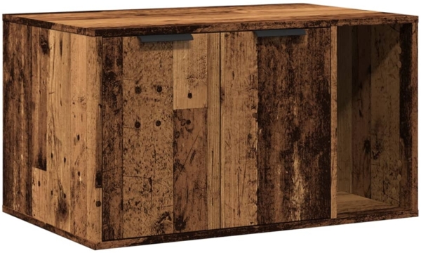 vidaXL Katzenklo Altholz-Optik 80x50x45 cm Holzwerkstoff 857740