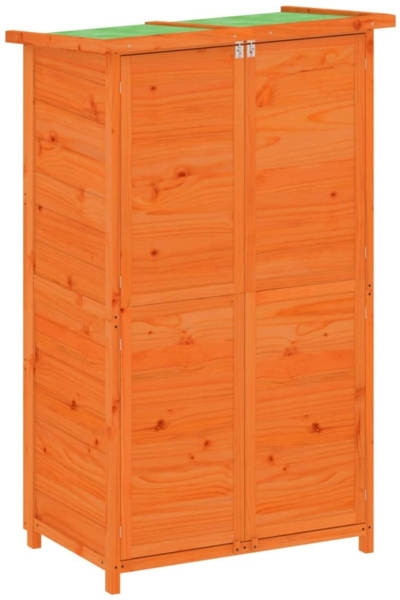 vidaXL Geräteschuppen Braun 83x57x140 cm Massivholz Kiefer 172240