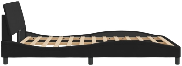 vidaXL Bettgestell "Dover" Schwarz 120x200 cm Samt 373154 Bild 3