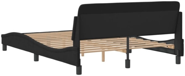 vidaXL Bettgestell "Dover" Schwarz 120x200 cm Samt 373154 Bild 2