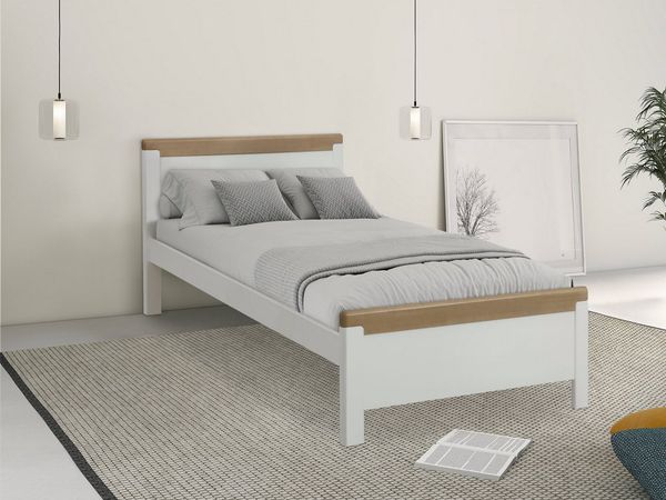 Home affaire Holzbett "CARITA", zertifiziertes Massivholz, im klassischen Landhausstil
