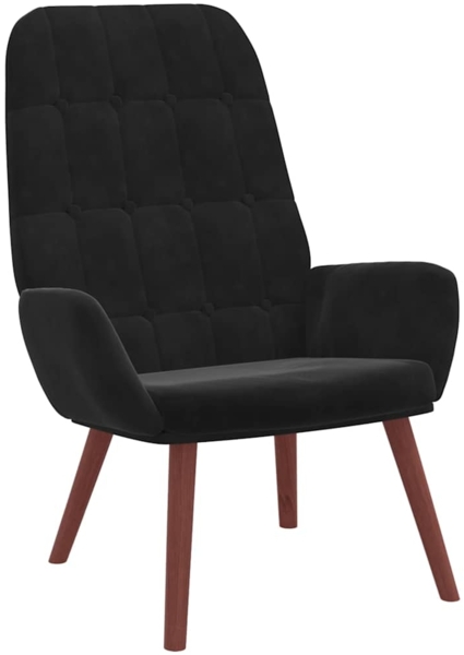 vidaXL Relaxsessel Schwarz Samt 4102638