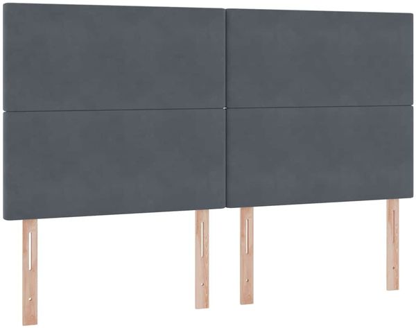 vidaXL Aufbewahrungsbett mit Matratze Dunkelgrau 160 x 200 cm Samt 3371980 Bild 9