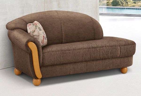 Home affaire Ottomane Milano, bequemes solitär Sofa im Landhaus-Stil, B/T/H 181/79/83cm