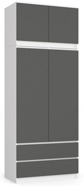 Raumhirsch Furniture Kleiderschrank Moderner Kleiderschrank – Eleganter Stauraum – Schlafzimmerschrank Robustes Möbelstück aus Spanplatte, Maße: 90 x 234 x 51 cm