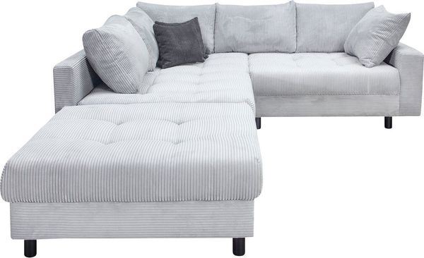 Home affaire Ecksofa Toni L-Form, Ottomane beidseitig montierbar, Federkern-Polsterung