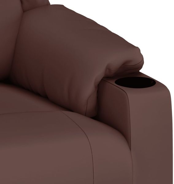 vidaXL Elektrischer Relaxsessel Braun Kunstleder [3143451] Bild 8