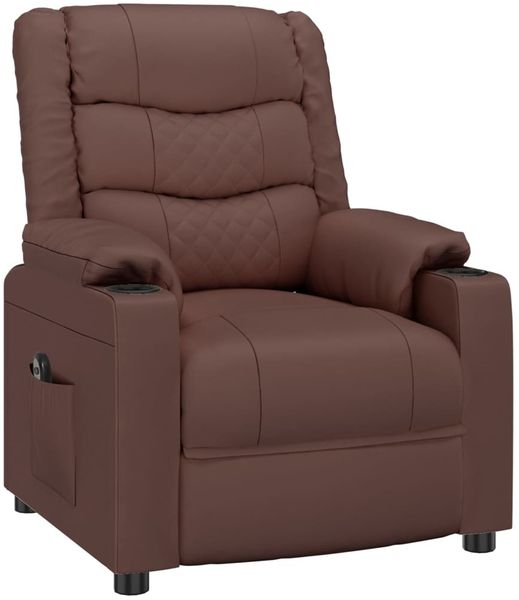 vidaXL Elektrischer Relaxsessel Braun Kunstleder [3143451] Bild 3