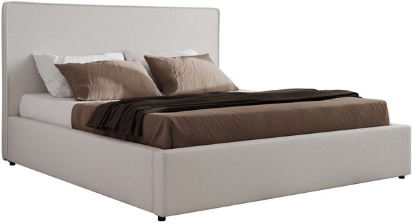 CORIVO CLASSIC Polsterbett mit Bettkasten & Stauraum, Doppelbett, inkl. Lattenrost, Metall-Hebeautomat mit Gasdruckfedern - Weiß Kunstleder Bild 6