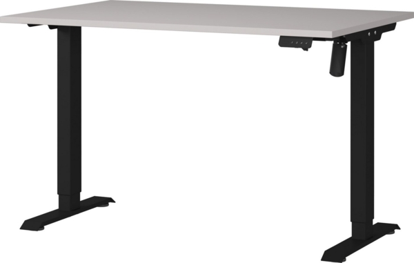 GERMANIA Schreibtisch Boras, elektrisch höhenverstellbar, Breite 120/140/160 cm, Metallgestell, Made in Germany