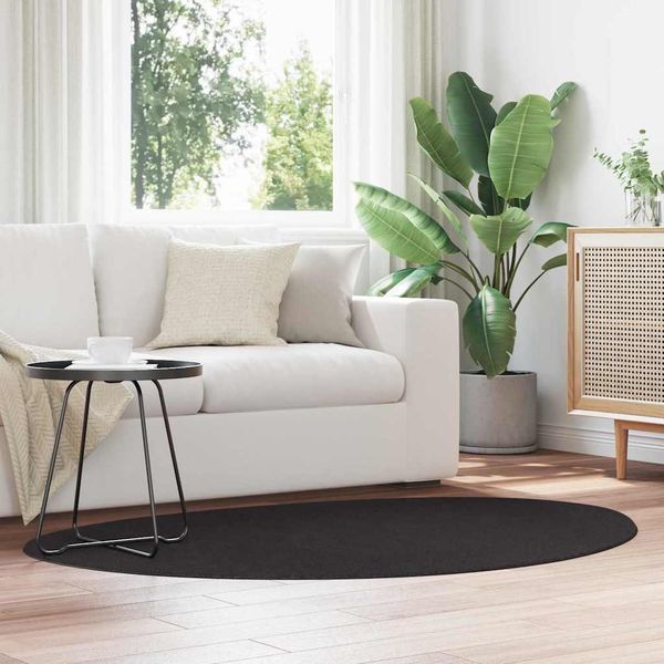 vidaXL Bereichsteppiche HUARTE Schwarz 120 x 170 cm Polyester 4103700