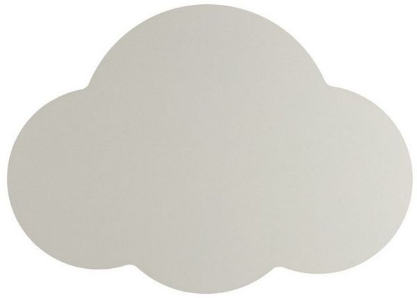 Licht-Erlebnisse Wandleuchte WOLKI, ohne Leuchtmittel, Kinderzimmer Wolke Beige B: 38 cm 2x G9 flach Metall Wolkenlampe