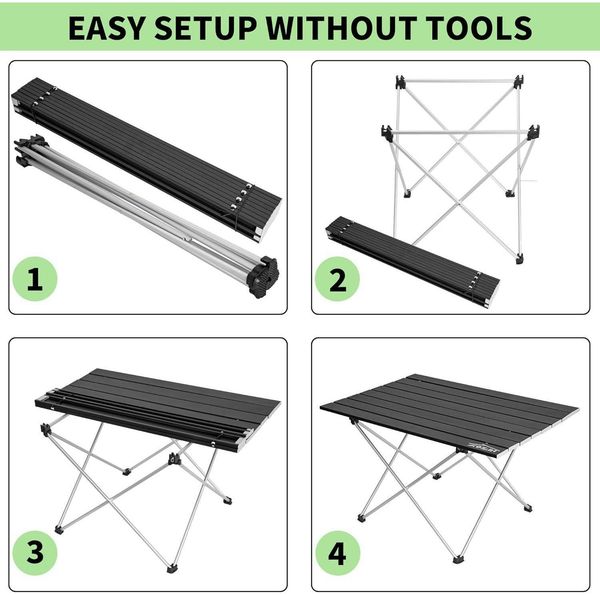 Klappbarer Campingtisch Aluminium Tragbar Picknicktisch Faltbar Bild 7