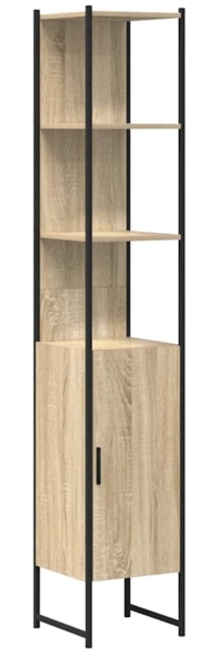 vidaXL Badezimmerschrank Sonoma 33 x 33 x 185,5 cm Holzwerkstoff 864342