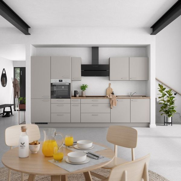 nobilia® Küchenzeile "Touch II", vormontiert, Ausrichtung wählbar, Breite 360 cm, wahlw. mit E-Geräten