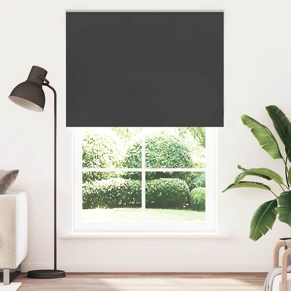 vidaXL Verdunkelungsrollo Schwarz 150x230 cm Stoffbreite 146,6 cm 4010956