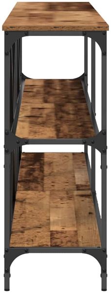 vidaXL Konsolentisch mit Regal Altholz 200 x 30 x 75 cm Holzwerkstoff 863445 Bild 6