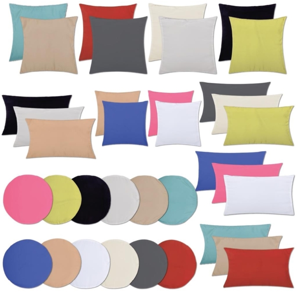 Kissenhülle Dekokissen Kissenbezug Microfaser - viele Größen und Farben Grau 45 x 45 cm Bild 2