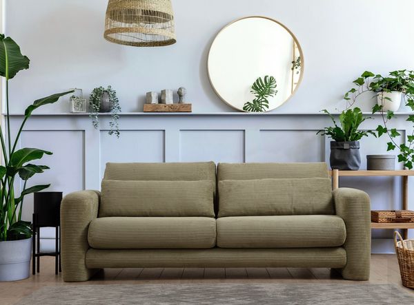 3-Sitzer-Sofa, 'Lily', 73 x 97 x 215, Grün