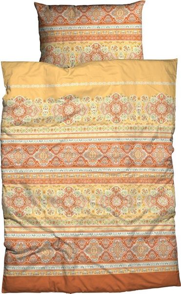 CASATEX Bettwäsche Majella, Satin, 2 teilig, trendige, frische, ausdrucksvolle Farben