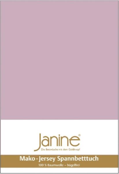 Janine Mako Jersey Spannbetttuch Bettlaken 140-160x200 cm OVP 5007 21 altrose