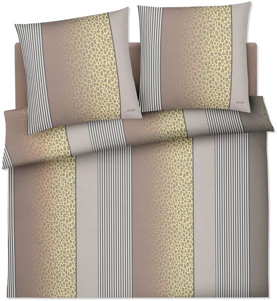 JOOP! Bettwäsche Leo 4112 03 Vanilla Mako Satin 240 x 220 + 2x 80 x 80 cm Bild 4