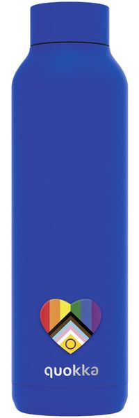 Quokka Pride Ultramarine Edelstahl Trinkflasche isoliert 630 ml Thermoflasche