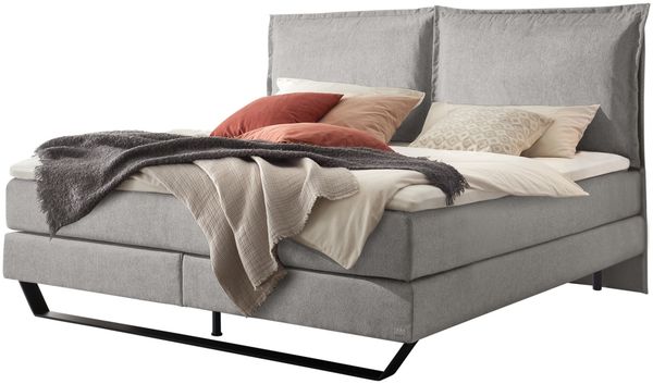 Celina Boxspringbett schwarz Polyester/Polyamid/Viskose 203cm x 152cm x 128cm