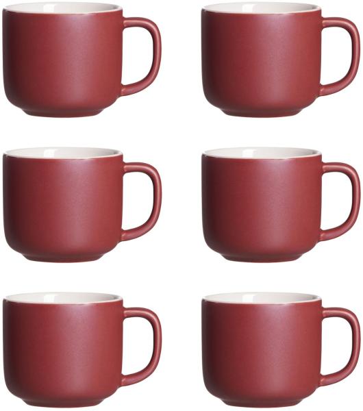 Ritzenhoff & Breker JASPER Kaffeetasse 240 ml beere 6er Set