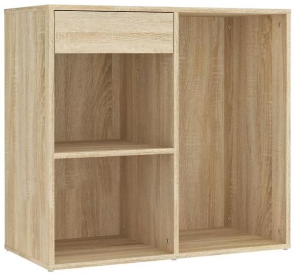 vidaXL Schminktisch mit LED-Lichterkette, Holzwerkstoff sonoma-eiche, 60 x 40 x 140 cm Bild 5