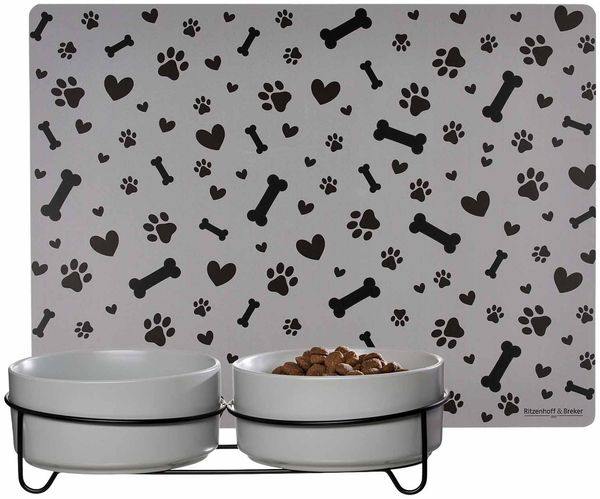 Ritzenhoff & Breker Taro Hunde-Napfset ø 17 cm mit Unterlage