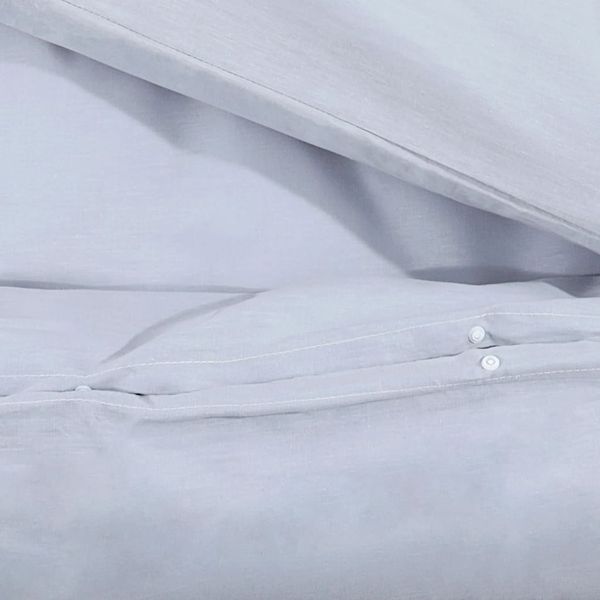 vidaXL Bettwäsche-Set Grau 135x200 cm Leichte Mikrofaser 135958 Bild 8