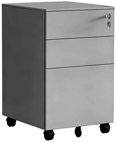 Relaxdays Abschließbarer Rollcontainer aus Metall