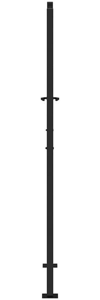 vidaXL Gartentor Schwarz 100x175 cm Stahl Leichtes Design 4100952 Bild 5