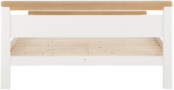 Home affaire Massivholzbett "CAPRE" im skandinavischem Landhausstil, in verschiedenen Breiten, zertifiziertes Massivholz, Lamellenoptik Bild 3