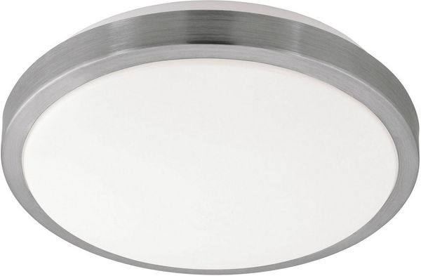 Eglo 96033 Wandleuchte Deckenleuchte Competa 1 in weiß, nickel-matt 22W H:5,5 Ø 32,5cm