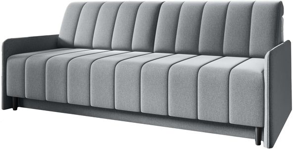 Schlafsofa KLARA, ausziehbare Polstercouch mit Schlaffunktion, Sofa mit Bettkasten, inklusive Kissen, Bonnell-Federkern, Trinity 14, 85 x 93 x 204 cm