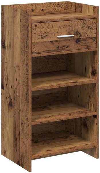 vidaXL Schuhschrank mit Speicher Altholz 48 x 36 x 92 cm Holzwerkstoff 8011353