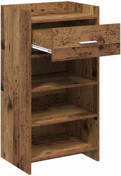 vidaXL Schuhschrank mit Speicher Altholz 48 x 36 x 92 cm Holzwerkstoff 8011353 Bild 3